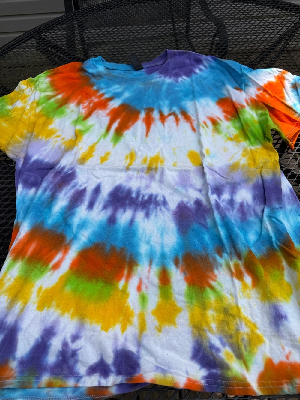 Men's Multicolor Tie-Dye Short Sleeve Tee